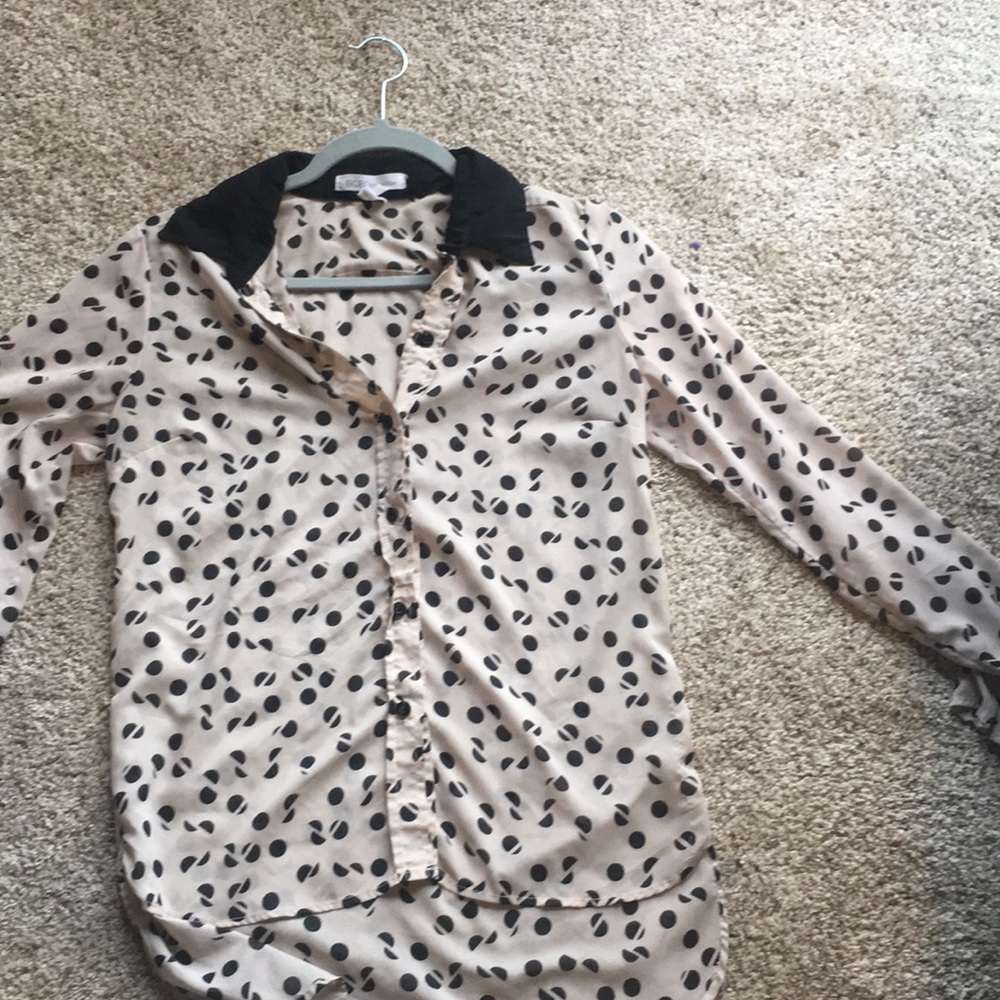 Polka dot BCBGeneration button down
